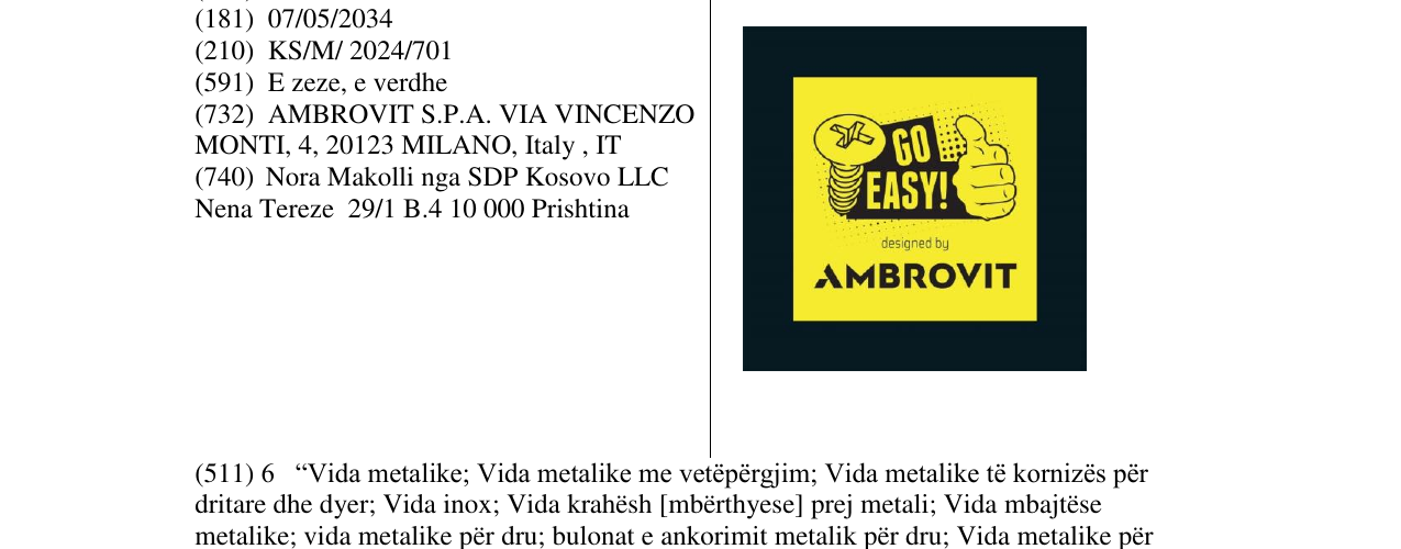 Zëri i markës go easy ambrovit në buletin