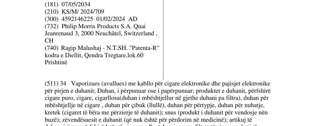 Zëri i markës ILUMA i2 në buletin