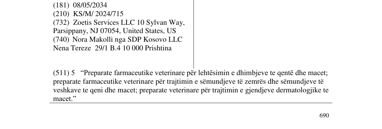 Zëri i markës EXTENITY në buletin