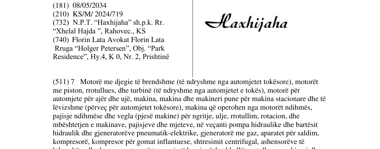 Zëri i markës Haxhijaha në buletin