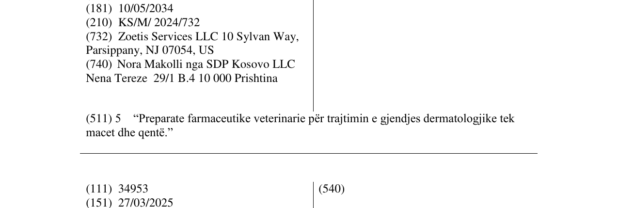 Zëri i markës CYTOPOINT PLUS në buletin