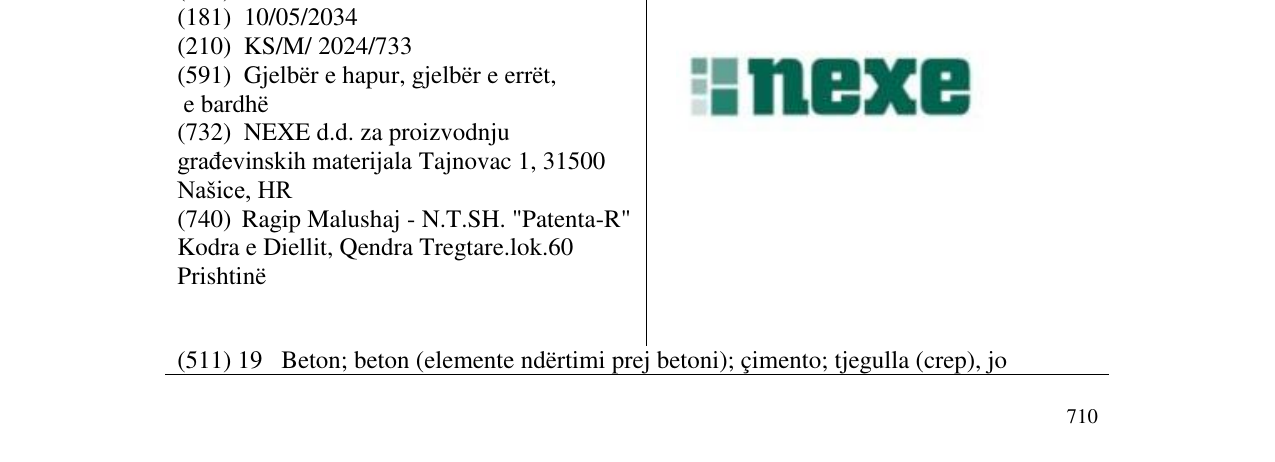 Zëri i markës nexe në buletin