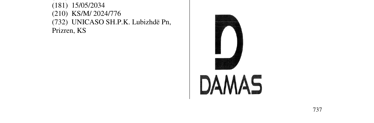 Zëri i markës DAMAS në buletin