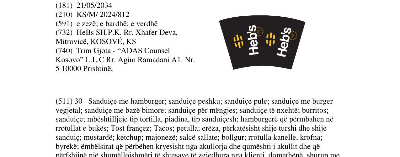 Zëri i markës HEBS në buletin