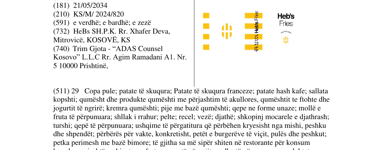 Zëri i markës hebs fries në buletin