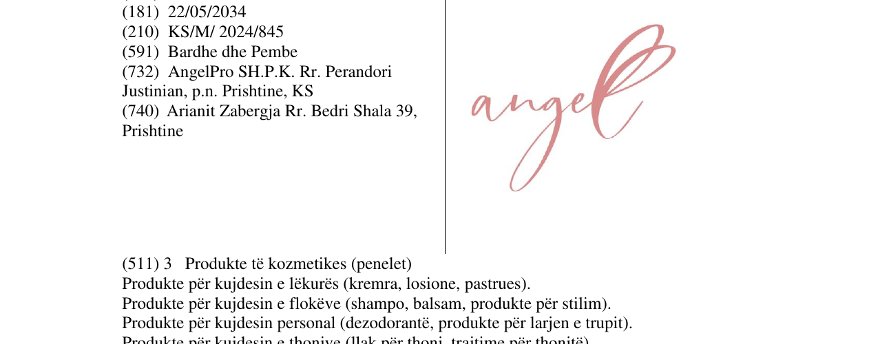 Zëri i markës ANGEL në buletin