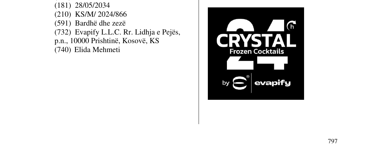 Zëri i markës crystal në buletin