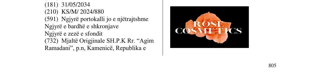 Zëri i markës rose cosmetics në buletin
