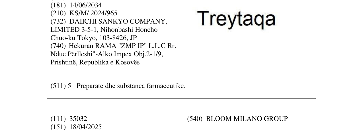 Zëri i markës TREYTAQA në buletin