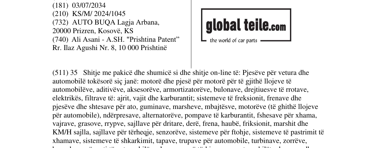 Zëri i markës global teile.com në buletin