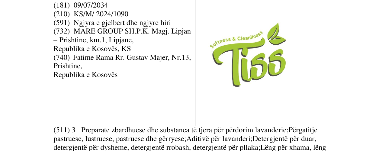 Zëri i markës Tiss në buletin