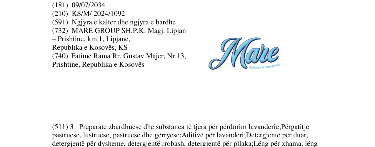 Zëri i markës Mare në buletin