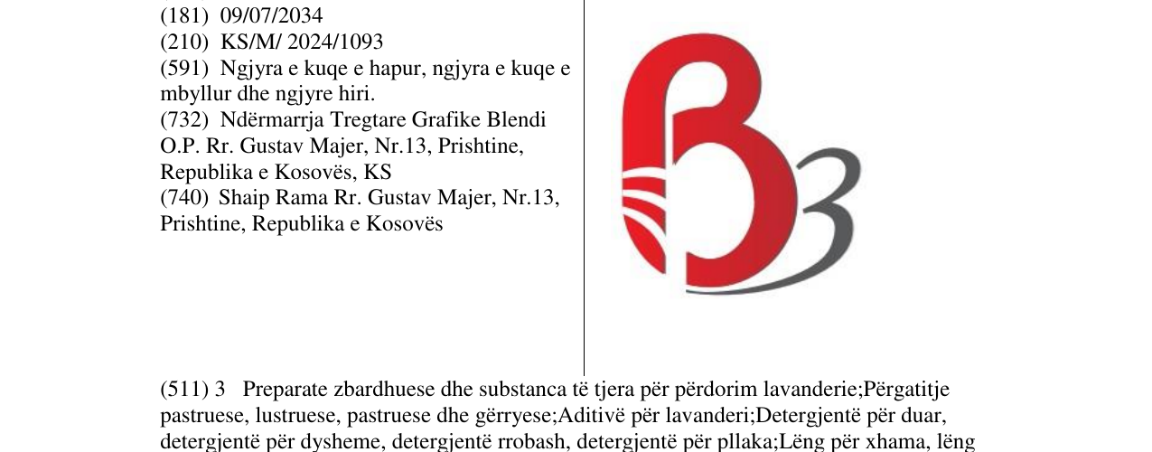 Zëri i markës B3 në buletin
