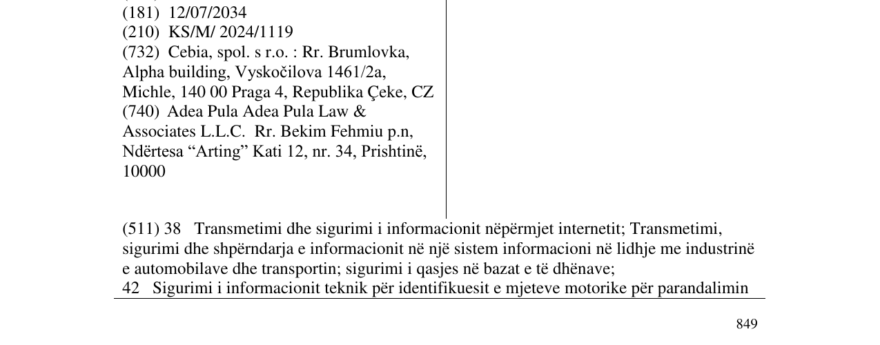 Zëri i markës AUTOTRACER në buletin