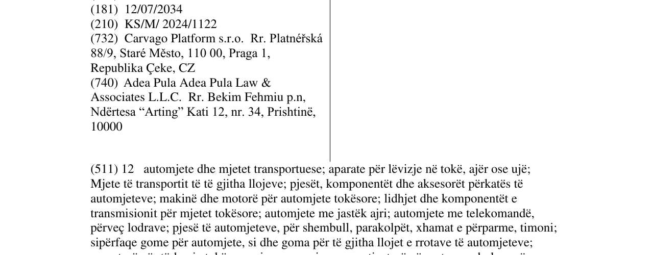 Zëri i markës CarAudit në buletin