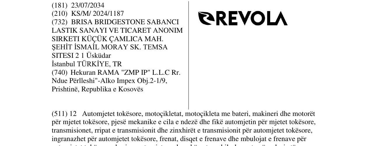 Zëri i markës REVOLA në buletin