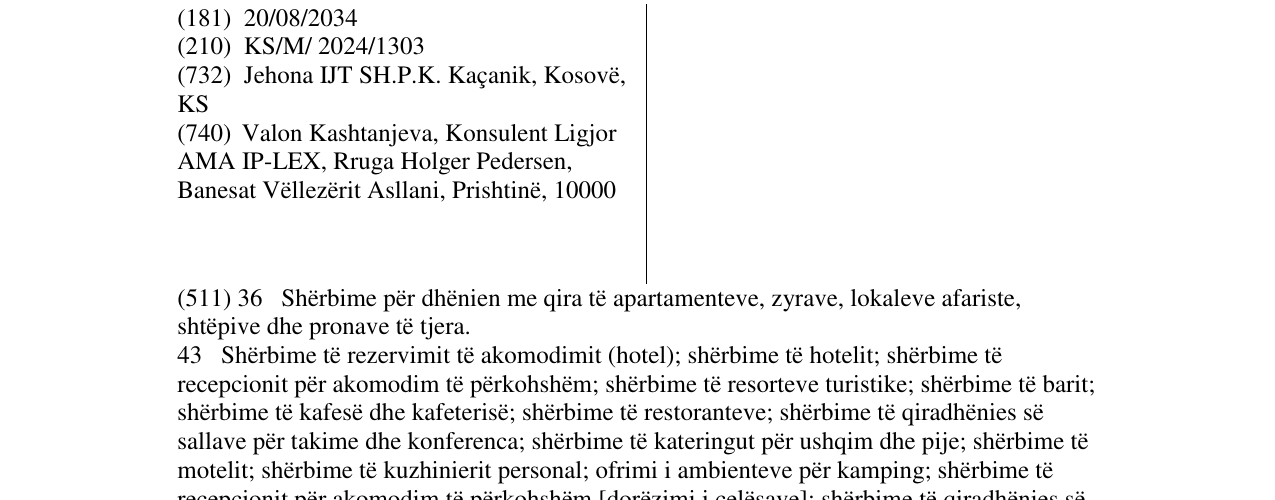 Zëri i markës EMERY në buletin