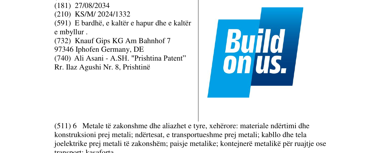 Zëri i markës Build on us në buletin