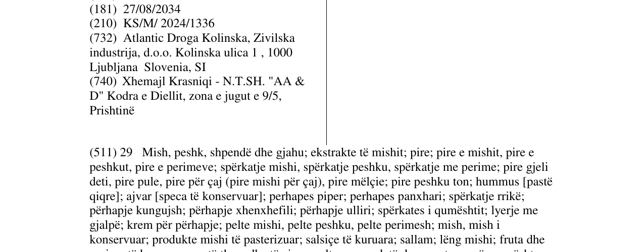 Zëri i markës ARGETA në buletin