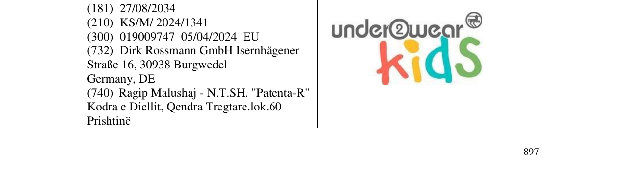 Zëri i markës under2wear kids në buletin