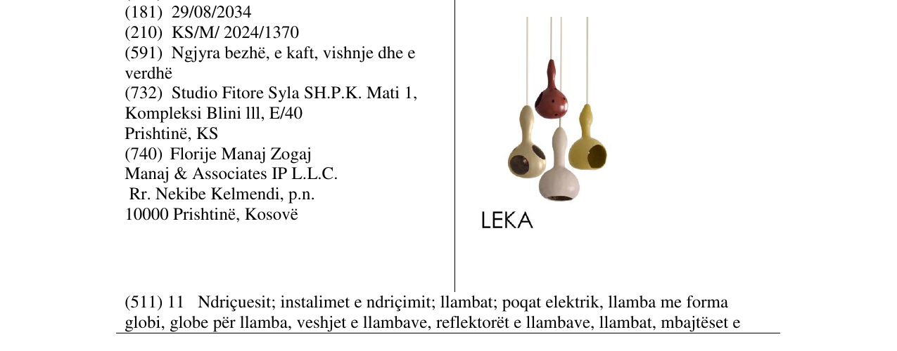 Zëri i markës LEKA në buletin