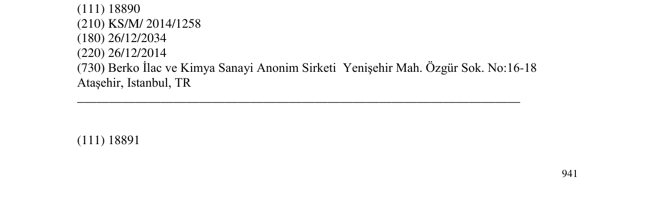 Zëri i markës Zincomega në buletin