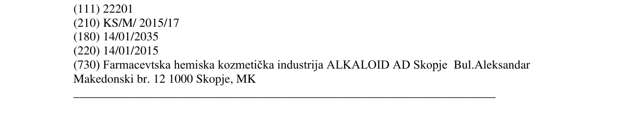 Zëri i markës TAMLOS në buletin