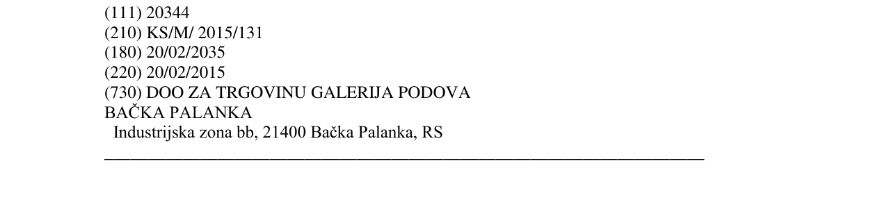 Zëri i markës GALERIJA PODOVA Najbolje rešenje za vaš pod në buletin