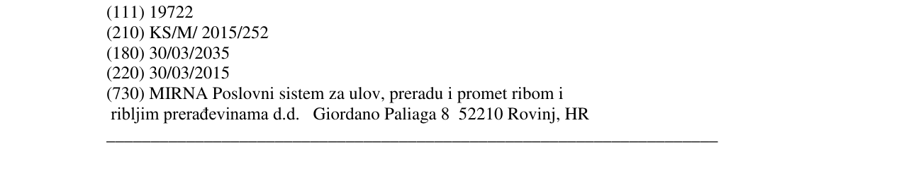 Zëri i markës MIRNA në buletin