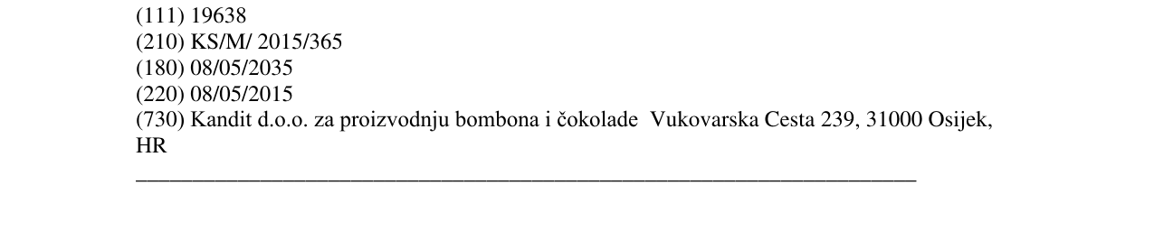 Zëri i markës CONFETTINO në buletin