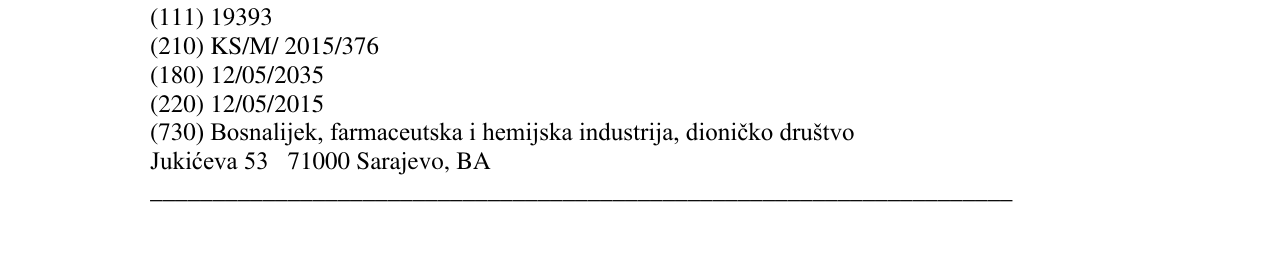 Zëri i markës LYSOBACT DUO në buletin