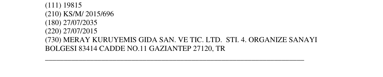 Zëri i markës MERAY në buletin