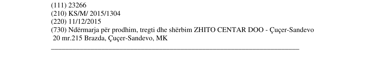 Zëri i markës TONUS në buletin