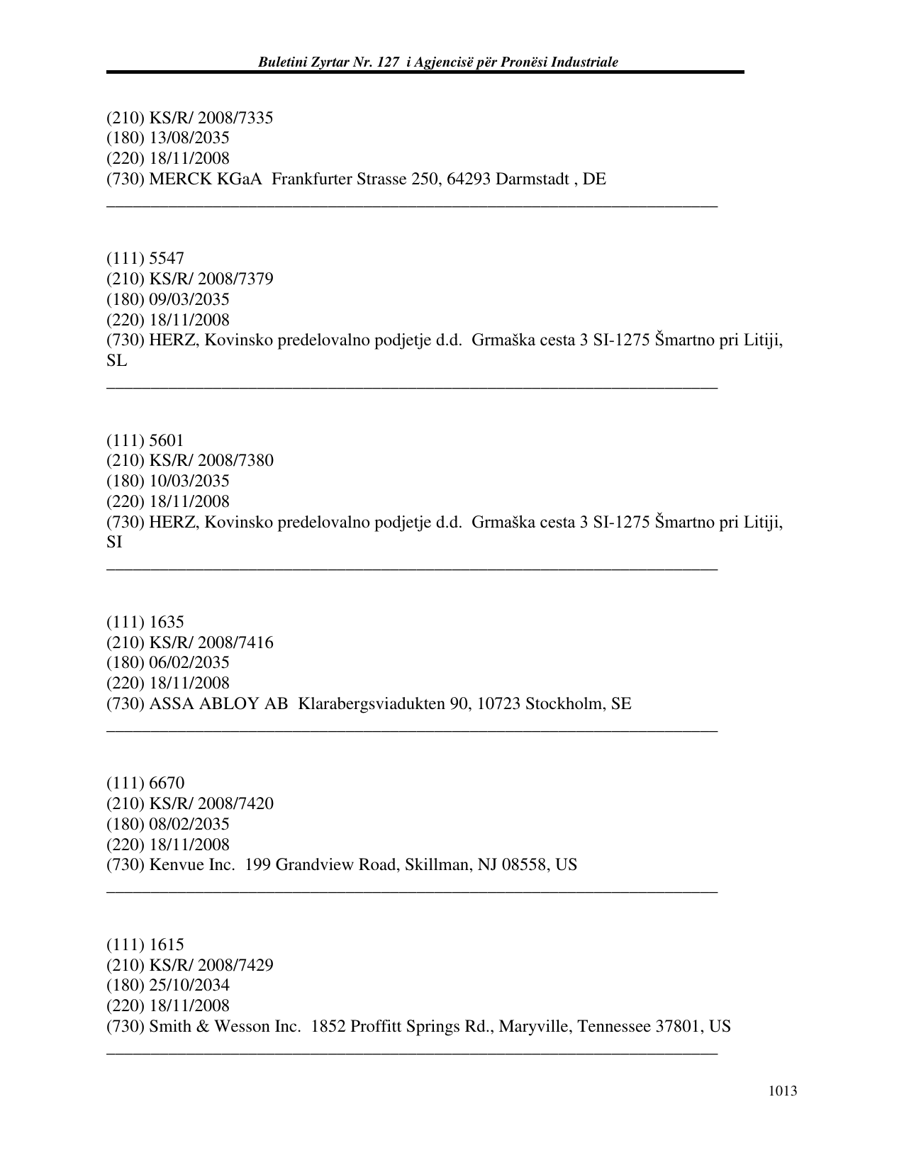 Faqja 1013 e buletinit