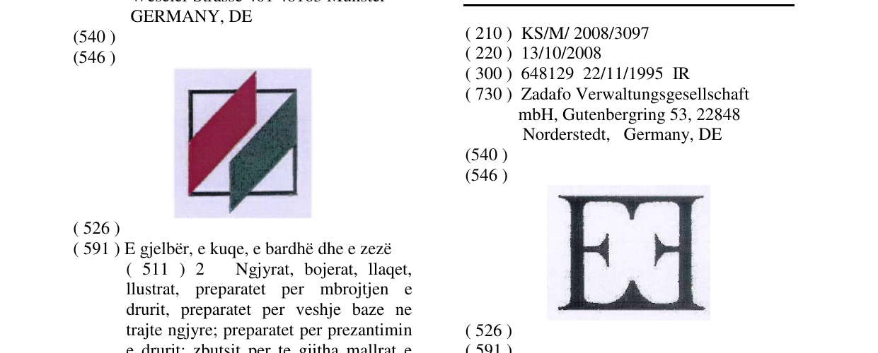 Zëri i markës Markë figurative në buletin