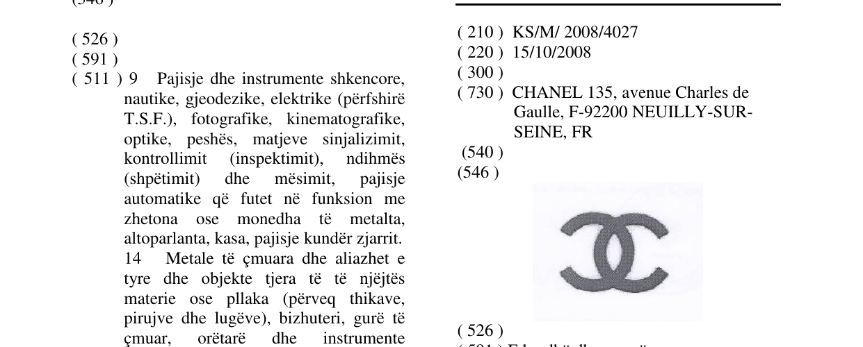 Zëri i markës Markë figurative në buletin