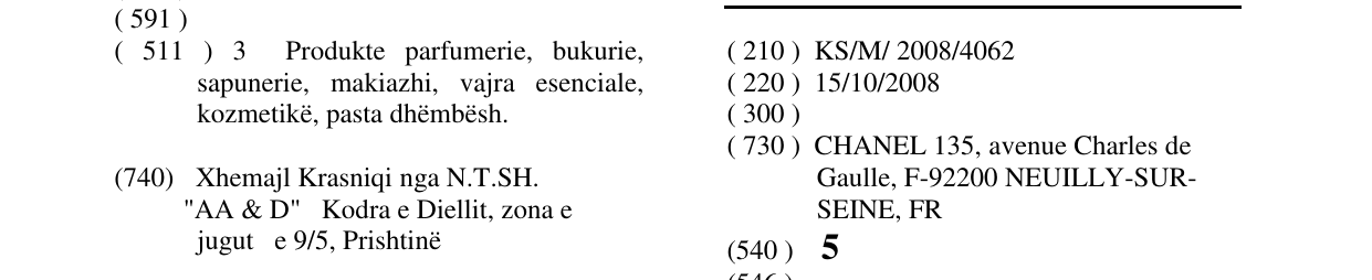 Zëri i markës 5 në buletin