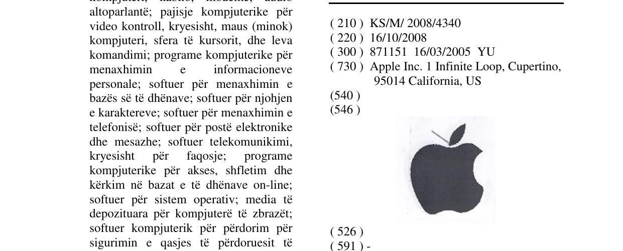 Zëri i markës Markë figurative në buletin