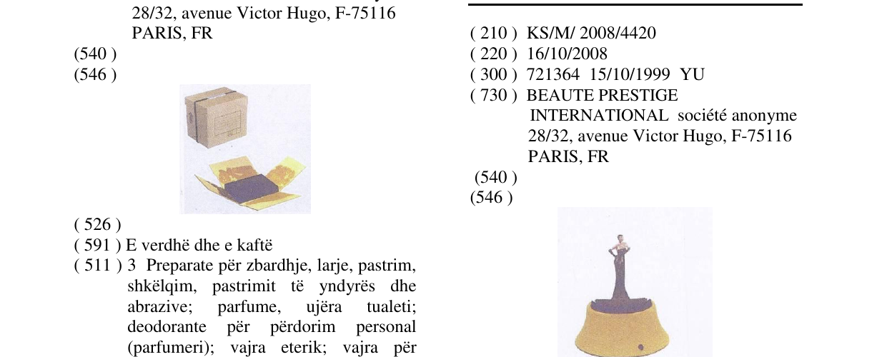 Zëri i markës Markë figurative në buletin