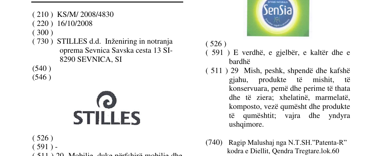 Zëri i markës STILLES në buletin