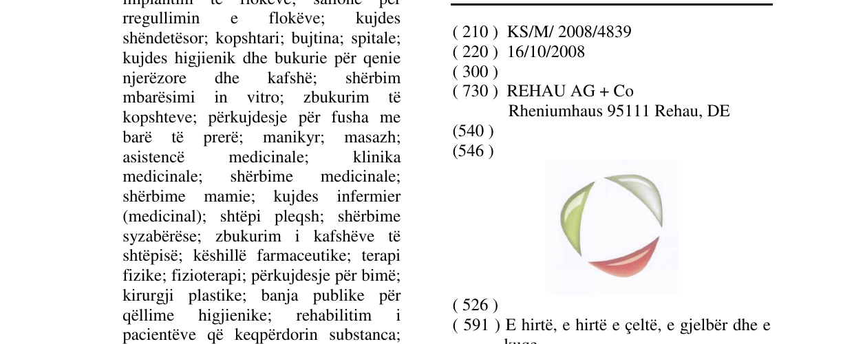 Zëri i markës Markë figurative në buletin