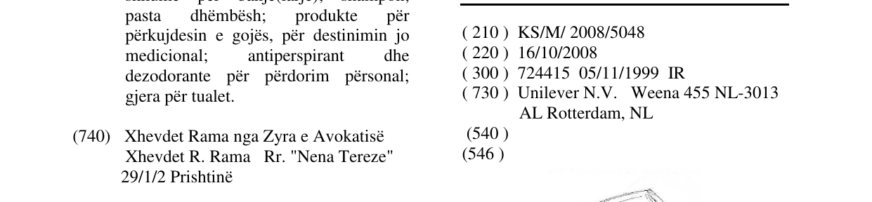 Zëri i markës Markë figurative në buletin