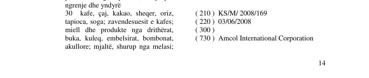Zëri i markës AMCOL në buletin