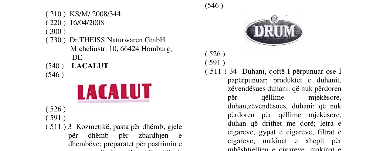 Zëri i markës LACALUT në buletin