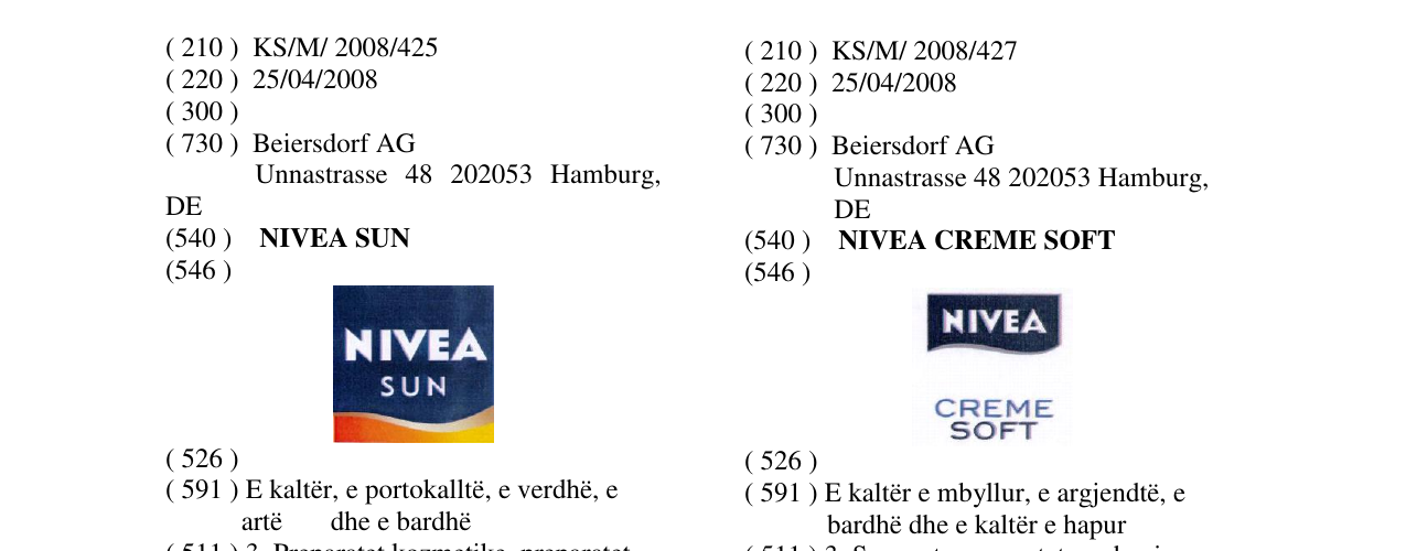 Zëri i markës NIVEA CREME SOFT në buletin