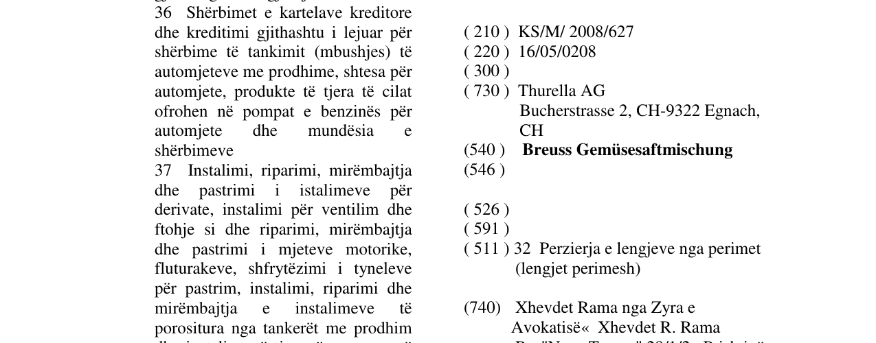 Zëri i markës Breuss Gemüsesaftmischung në buletin