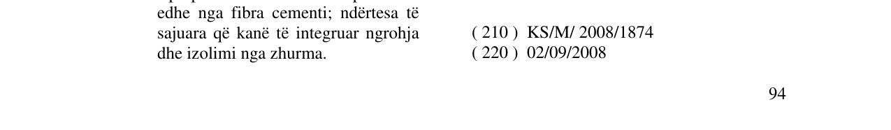 Zëri i markës XENICAL në buletin