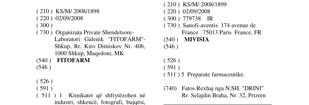 Zëri i markës FITOFARM në buletin