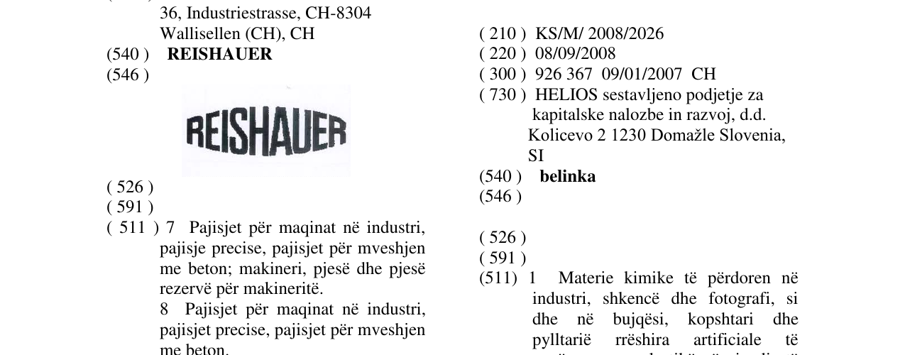 Zëri i markës belinka në buletin
