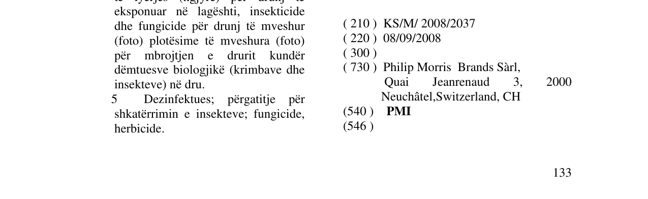 Zëri i markës PMI në buletin
